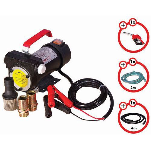 Agecom Diffusion - Pompe à gasoil 12V 150W avec pistolet automatique - Débit 40 L/h - IP54