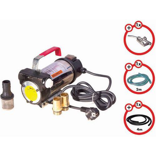 Agecom Diffusion - Pompe à gasoil 230V 375W - Débit 40L/min - Pistolet Manuel - IP54