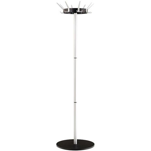 Portemanteau 8 Patères Noir H:180 Cm Col.:noir