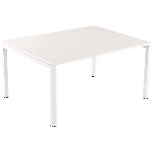 Table De Réunion Easydesk 150x114cm Plateau Blanc