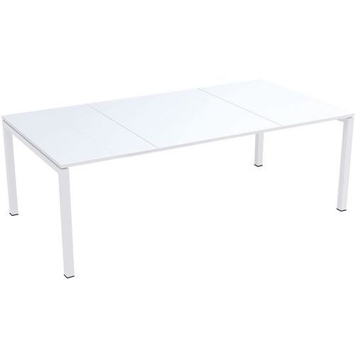 Table De Réunion Easydesk 220x114cm Plateau Blanc