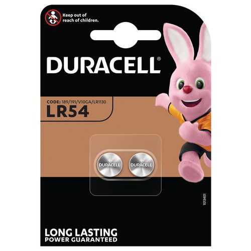 Duracell 2 Pile Bouton Alcaline Lr54 V10ga - Pack De 2 - Duracell