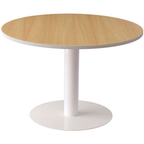Table De Réunion Ronde Easydesk Ã˜ 115cm Plateau Hêtre