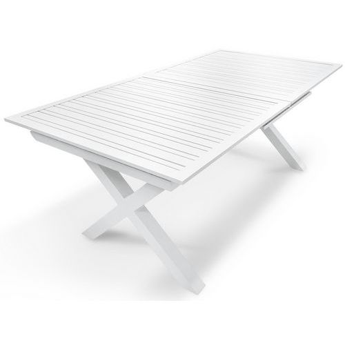 Table De Jardin Floride 180/240x100cm - Blanc