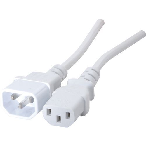 Rallonge D'alimentation C14 Et C13 - Blanche