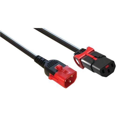 Rallonge D'alimentation C14 Et C13 Double Verrouillage - 2m