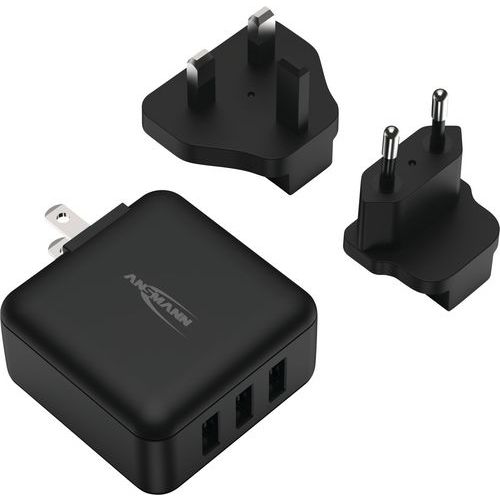 Adaptateur Et Chargeur De Voyage Universel Usb - 3 Ports