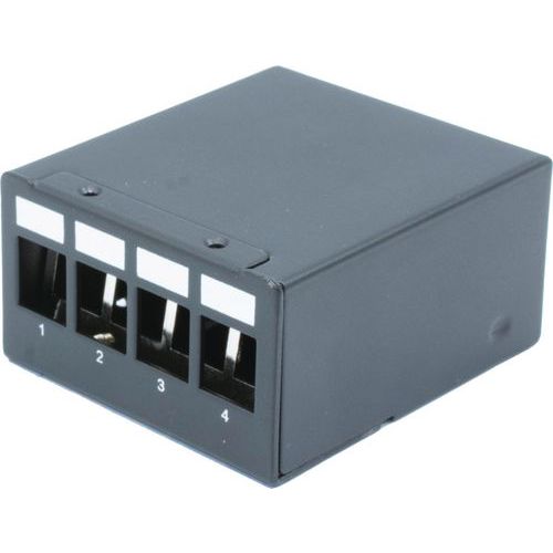 Boîtier 1u 4 Ports Keystonel - 4 Ports