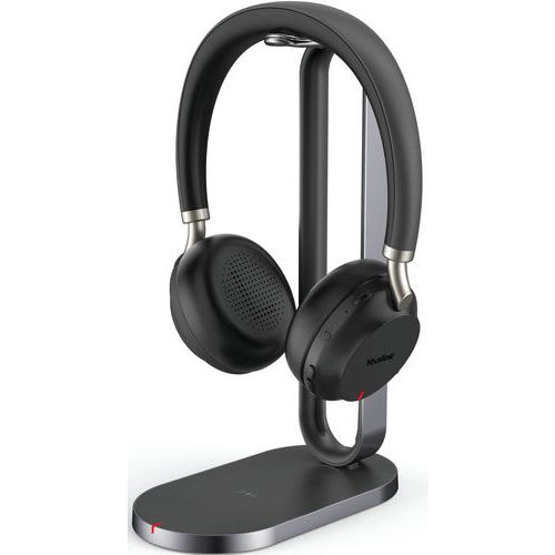 Casque Sans Fil Bh72 Teams Avec Socle Qi Usb A - Noir