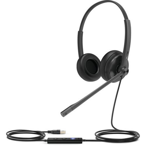Casque Uh34 Dual Teams Micro Usb A Avec Coussinets Cuir
