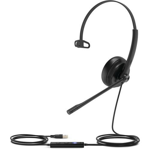 Casque Sans Fil Uh34 Mono Teams Micro Usb A - Coussinet Cuir
