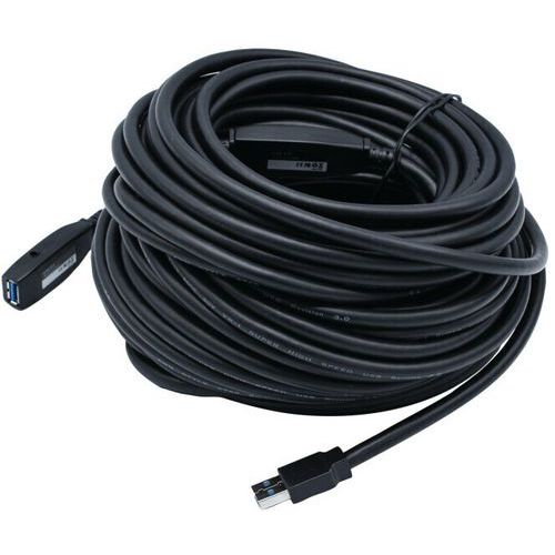 Dacomex - Cordon rallonge USB A 3.0 Amplifié - 30m Noir - Transfert Rapide et Stable