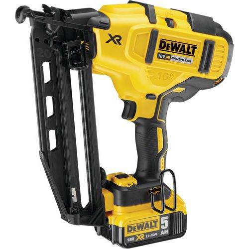 Cloueur de finition 16Ga XR 18V 5Ah Li-Ion Brushless - DEWALT Cloueur de finition 16Ga XR 18V 5Ah Li-Ion Brushless - DEWALT