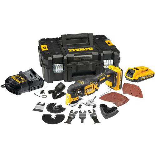 Multi-cutter XR 18V 2Ah Li-Ion Brushless - 32 accessoires- 2 batteries - DEWALT Multi-cutter XR 18V 2Ah Li-Ion Brushless - 32 accessoires- 2 batteries - DEWALT