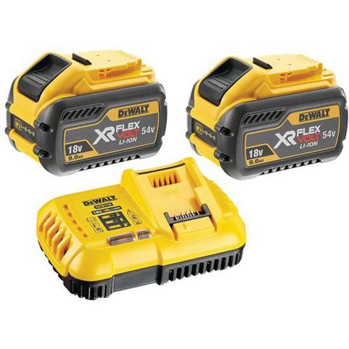 Pack 2 Batteries Xr Flexvolt 18v/54v 9ah/3ah Li-ion