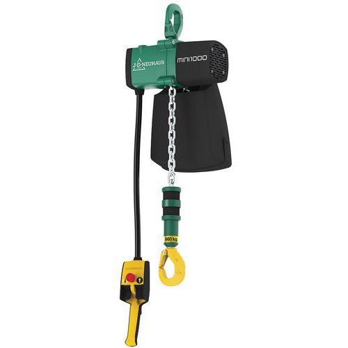 JD Neuhaus - Palan pneumatique JDN mini - 980kg - Levée 8m - Zone ATEX - Robuste et Fiable