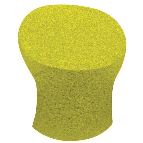 Table Scoopi En Caoutchouc Granulé - Jaune Fluo