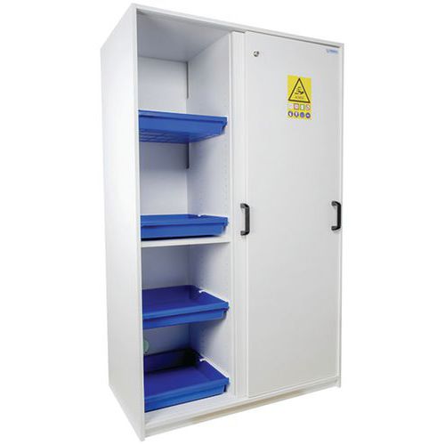 Trionyx - Armoire de sécurité PVC pour produits corrosifs - 2 portes, 2 compartiments, 220L, 1850mm H