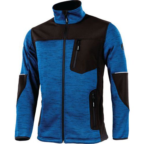 Veste En Tricot/softshell Maxwell Coloris Bleu-noir