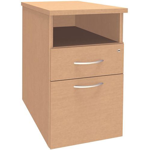 Caisson Bureau Profondeur 60 Cm - Hêtre