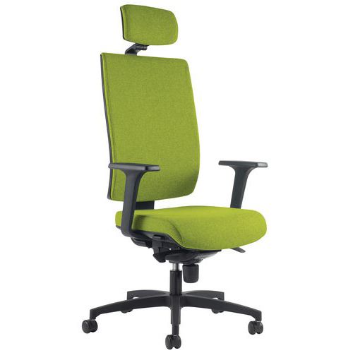 Fauteuil Kio Hd Tapissé Avec Têtière Acc Reg Vert
