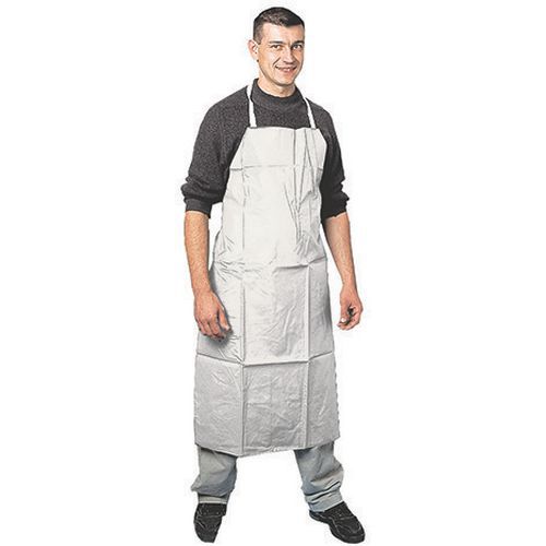 Coverguard - Tablier Polypropylène Double Enduit Blanc 110x75 cm - Protection Corps EPI