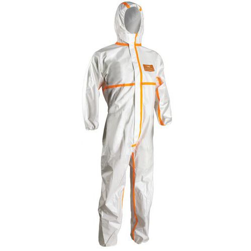 Coverguard - Combinaison de travail Coverpro 4m40 Type 4 - Blanc - Taille 3XL - Protection microporeuse et respirante