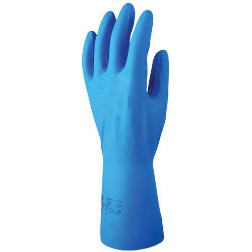 Coverguard - Gants Eurochem 5560 Nitrile Bleu - Taille 10 - Protection Chimique - Idéal pour Travaux Industriels
