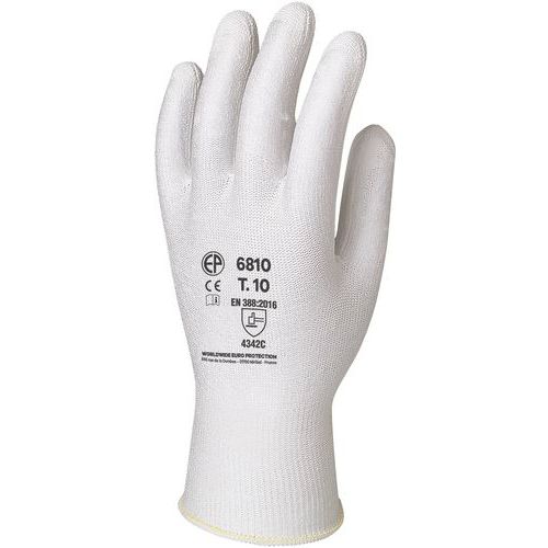 Coverguard - Gants anti coupure Eurocut 6810 - Blanc - Taille 9 - Polyuréthane Paume - Protection EPI