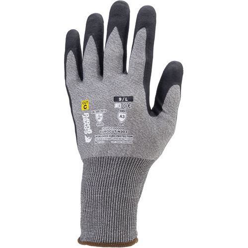 Coverguard - Gants Eurocut N303 CUT C. HPPE J18 - Taille 8 - Protection Niveau 3 - Enduction Nitrile Paume