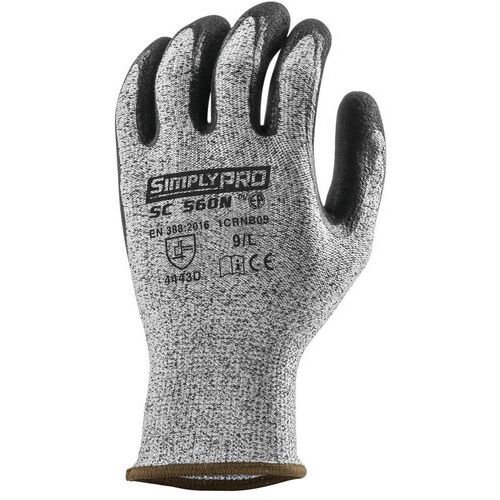 Coverguard - Gants Eurocut SC560N CUT D. HPPE J13 - Taille 9 - Noir - Protection et Confort