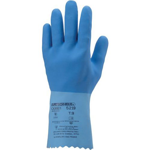 Gants Eurodip 5220 Latex Sur Jersey Coton - 10