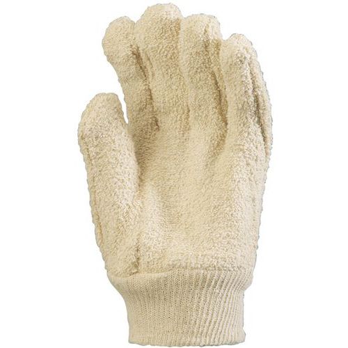 Coverguard - Gants Euroheat 4700 Coton Bouclette - Taille 10 Beige - Chaud et Confortable