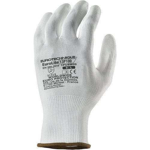 Gants De Manutention Eurolite 13p100 J13 Polyéthylène Blanc - 6