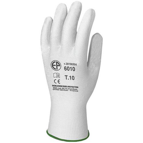 Coverguard - Gants Eurolite 6009 Polyamide J13 - Taille 9 Blanc - EPI Confortables et Résistants