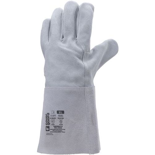 Coverguard - Gants Euroweld 140 TIG Cuir Bovin Blanc Taille 9 - Protection et Confort