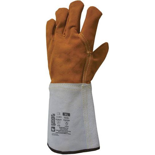Coverguard - Gants Euroweld 250 TIG Croute Bovin - Taille 10 - Blanc - Protection et Confort