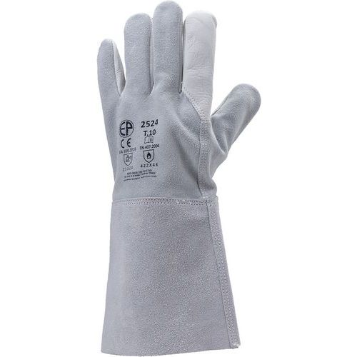 Coverguard - Gants Euroweld 2524 fleur de vachette - Taille 10 - Cuir souple et résistant - EPI