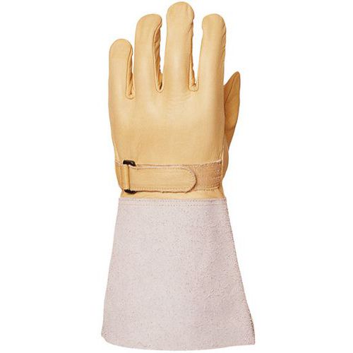 Coverguard - Sur-gants électricien Cuir Beige - Taille 11 - Protection et Durabilité