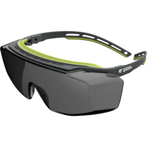 Coverguard - Lunettes de protection Tiger First KN - Teintées Gris Foncé - Antirayures, Antibuée - Norme EN 166