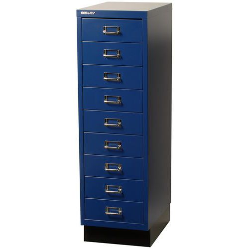 Armoire 9 Tiroirs Bleu Texturé