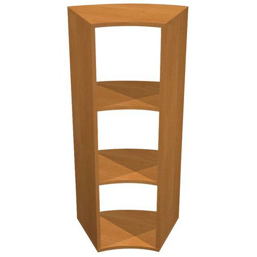 Meuble 3 Cases Maxicube Courbe Angle 45 Aulne