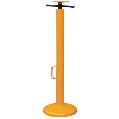 Béquille stabilisatrice remorque BSV70 - Capacité 22.5t - Hauteur réglable 111.2-130cm - Robuste et Sécurisée