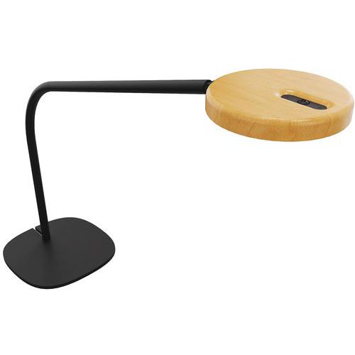 Lampe De Bureau Loola - Bois Et Noir - A+