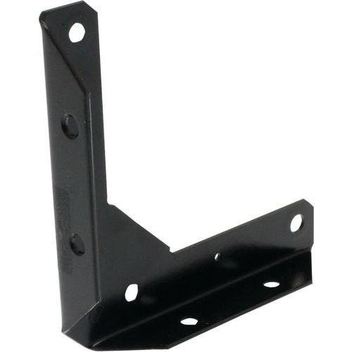 Norail - Équerre de fixation noire 200x200 mm - Quincaillerie robuste et durable