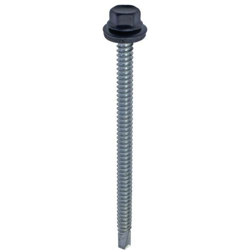 Norail - Vis autoperceuse hexagonale 4.8x20mm - 100 pièces - Bleu - Acier - Intérieur