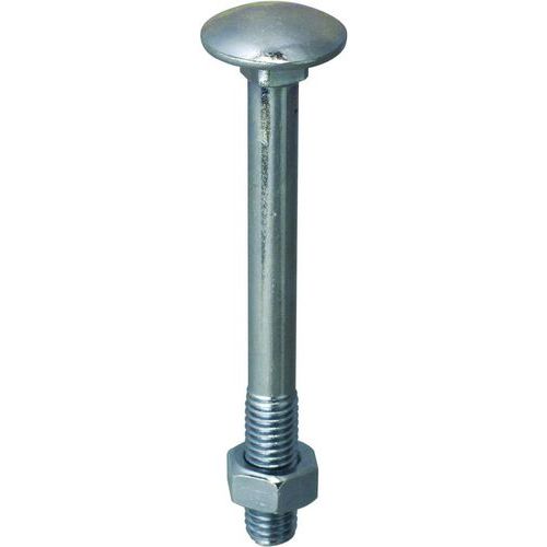 Boulon Bois À Tête Ronde Collet Carré - 12x250 - Boîte De 25