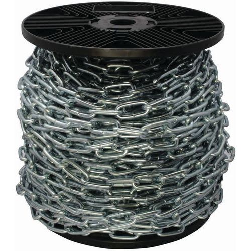 Norail - Chaîne droite génovèse Ø5 mm - 25 m - CMU 160 kg - Accessoire de levage résistant