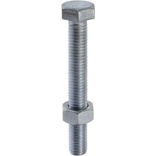 Norail - Boulon Hexagonal 10x60mm - Boîte de 100 - Multimatériaux Intérieur/Extérieur