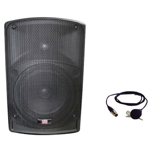 TAG - Système de sonorisation Premio 8.2 70W CD - Micro cravate inclus - Noir - Idéal pour 80 personnes